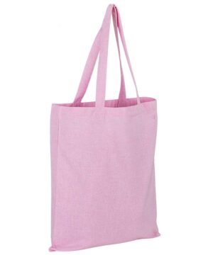Pink Recycled Cotton Tote Bag