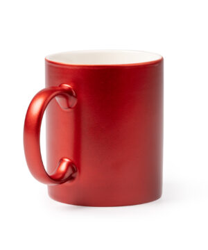 ceramic coffee mug with handle isolated