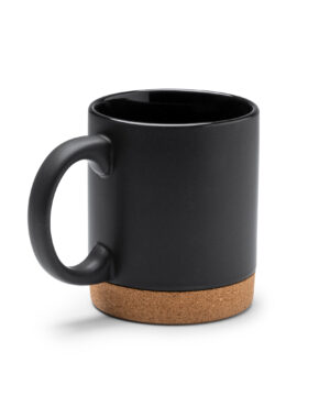 ceramic mug with cork bottom base